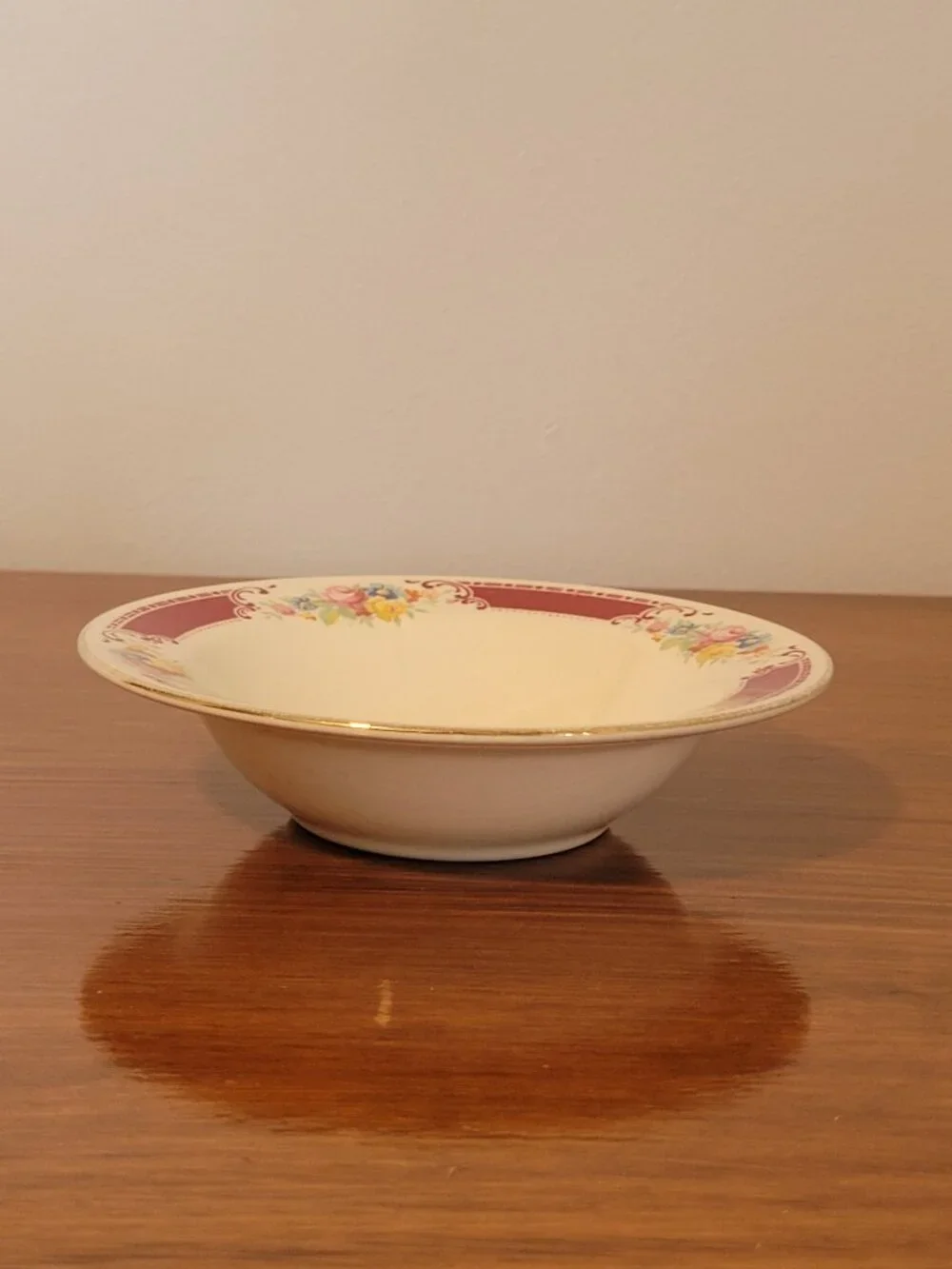 Set of 2 Homer Laughlin Majestic Brittany Rimmed Soup Cereal Bowls 6.25